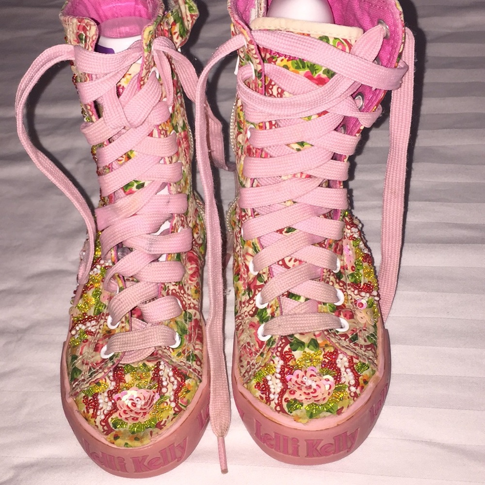 Lelli Kelly sequin hightop boots